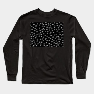 Anticipiating countdown - white on black Long Sleeve T-Shirt